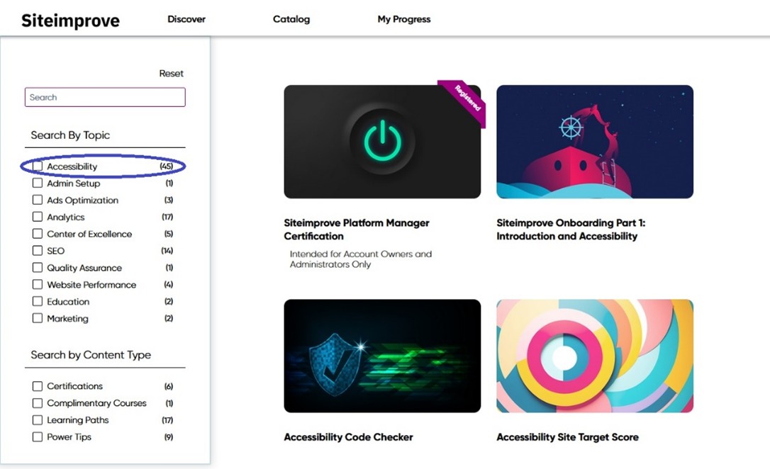 SiteImprove Courses